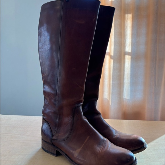 Frye Brown Leather Boots - Picture 2 of 2
